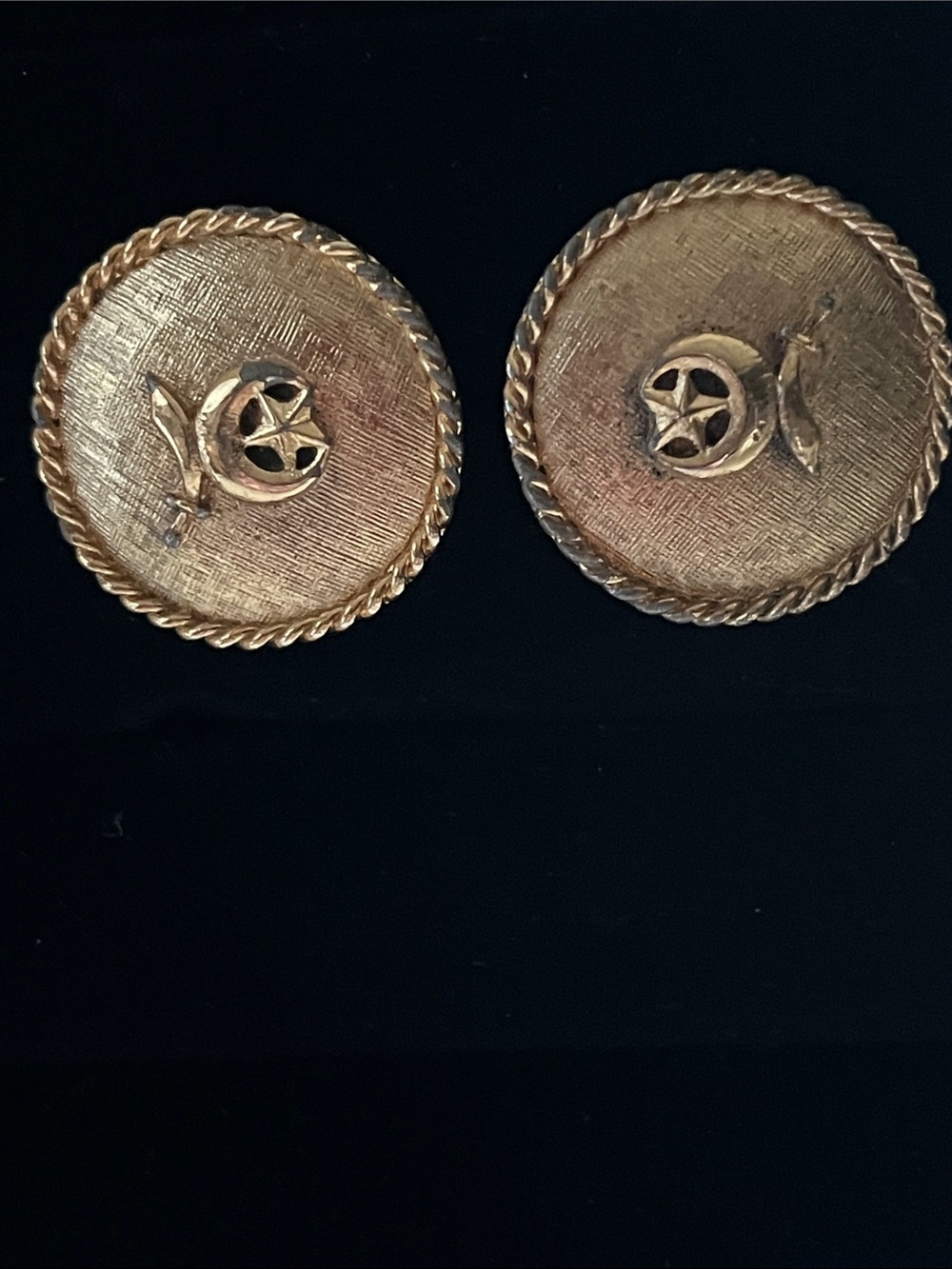 Vintage Shriners Cufflinks 1966 Potentate with an inscription. See photos